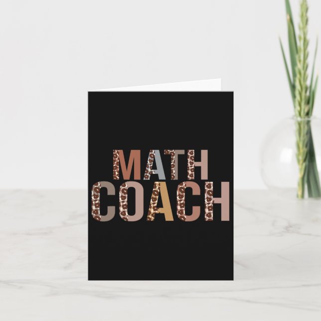 Tarjeta Entrenador De Leopard Math Suministra Diversión Ck (Anverso)