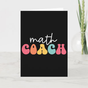 Tarjeta Entrenador de Matemáticas Profesor de Matemáticas 