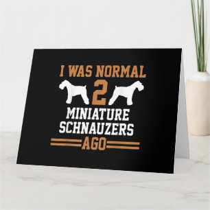 Tarjeta Entrenador de Perros Escuela de Perro Schnauzer Mi