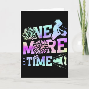 Tarjeta Entrenador de porristas Cheer One More Time