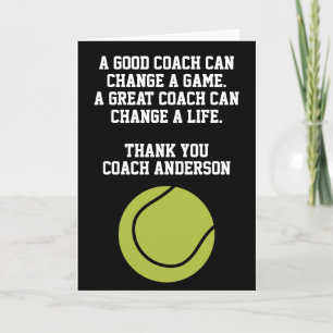Tarjeta Entrenador de Tenis Personalizado de Team Players 