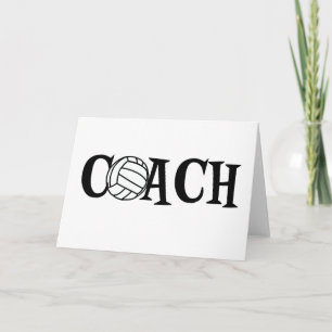 Tarjeta Entrenador de voleibol