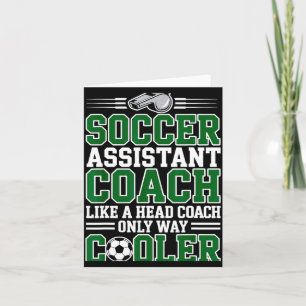 Tarjeta Entrenador instantáneo de fútbol como un entrenado
