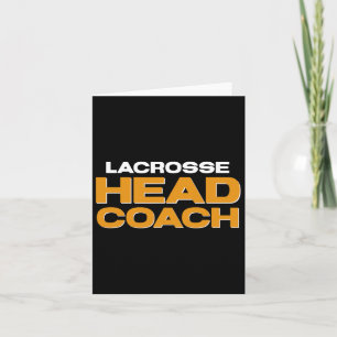 Tarjeta Entrenador jefe de equipo de Lacrosse