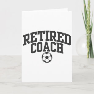 Tarjeta Entrenador jubilado del equipo de fútbol Mentor _1