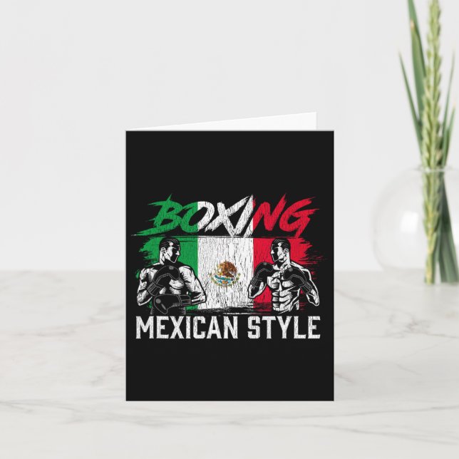 Tarjeta Entrenador mexicano de boxeo (Anverso)