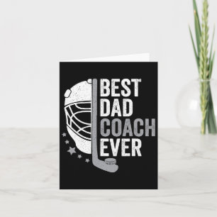 Tarjeta Entrenador Papá Siempre Día del Padre Hockey 