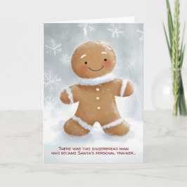 Tarjeta Entrenador Personal Hombre de Jengibre Navidad
