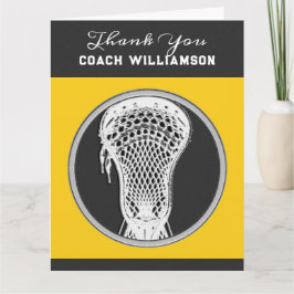 Tarjeta Entrenador personalizado de Lacrosse