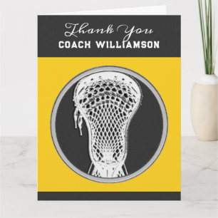 Tarjeta Entrenador personalizado de Lacrosse