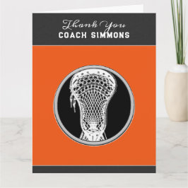 Tarjeta Entrenador personalizado de Lacrosse