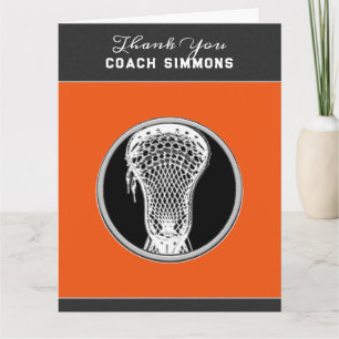 Tarjeta Entrenador personalizado de Lacrosse