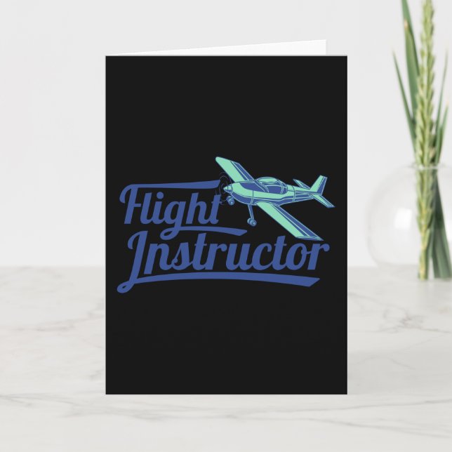 Tarjeta Entrenador piloto del instructor de vuelo CFI Avia (Anverso)