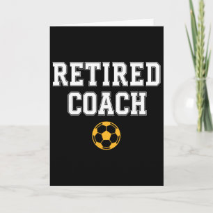 Tarjeta Entrenador retirado del equipo de fútbol
