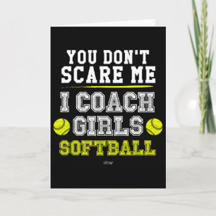 Tarjeta Entrenador suave divertido no me asustas entreno a