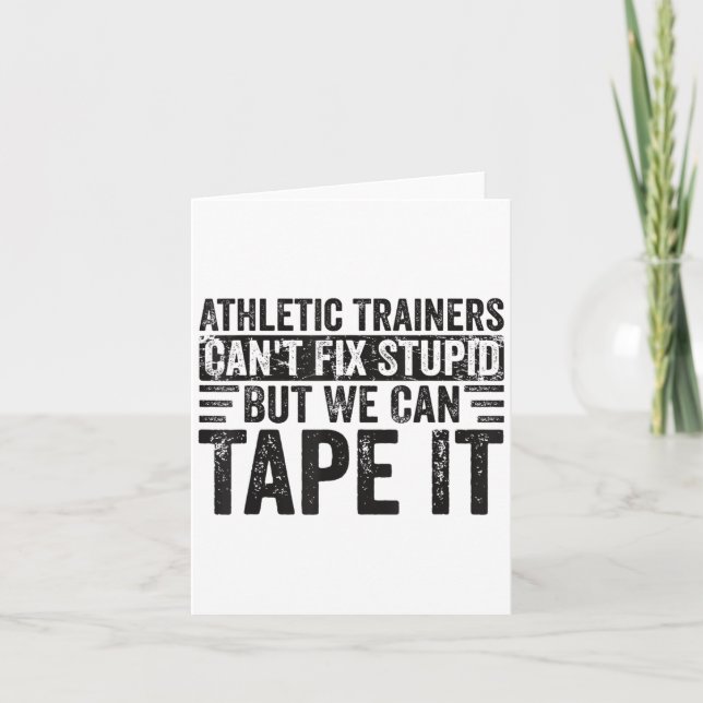 Tarjeta Entrenadores atléticos no pueden arreglar Stud Fun (Anverso)
