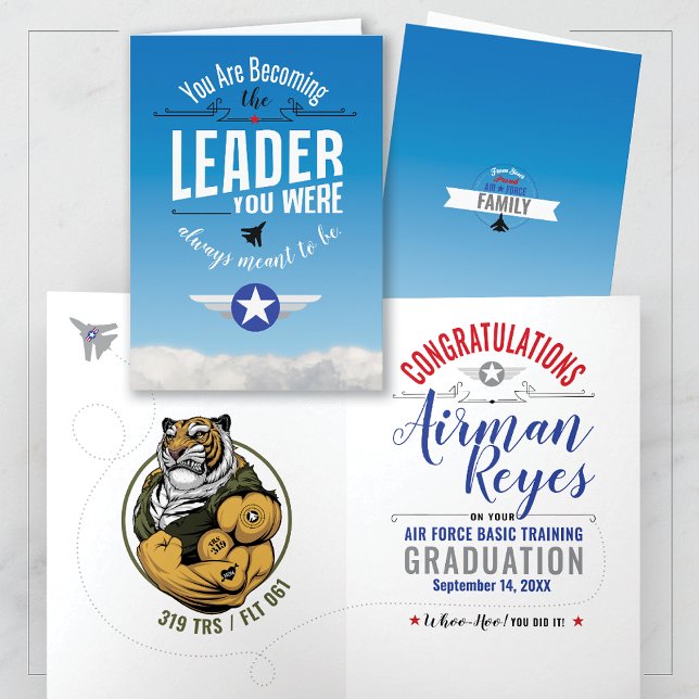 Tarjeta Entrenamiento Básico de la Fuerza Aérea Graduación (Subido por el creador)