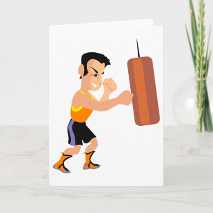 Tarjeta Entrenamiento Boxer con bolsa de punzonado