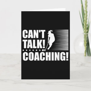 Tarjeta Entrenamiento Can`t Talk - Entrenadora de Hockey s