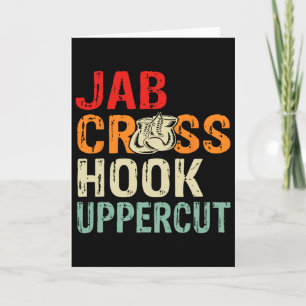 Tarjeta Entrenamiento de Boxeador de Jab Cross Hook Upperc