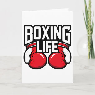 Tarjeta Entrenamiento de Boxeo Resiliencia Para la Vida de