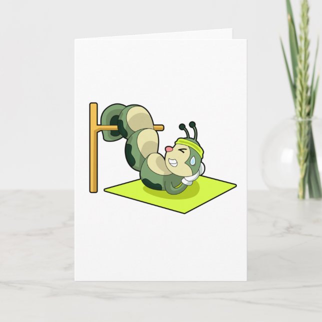 Tarjeta Entrenamiento de Fitness Oruga ABS (Anverso)