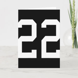 Tarjeta Entrenamiento de fútbol diseño número 22 Byck