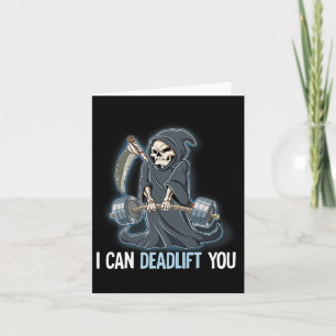 Tarjeta Entrenamiento de Gimnasio Grim Reaper que Puedo De