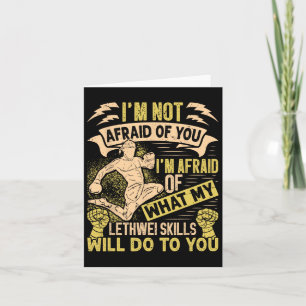 Tarjeta Entrenamiento de instructor de boxeo birmano Lethw