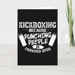 Tarjeta Entrenamiento de kickboxing Cardio kickboxer princ
