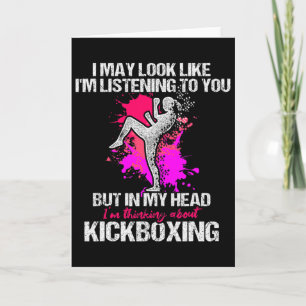Tarjeta Entrenamiento de kickboxing de escucha Kick Boxing