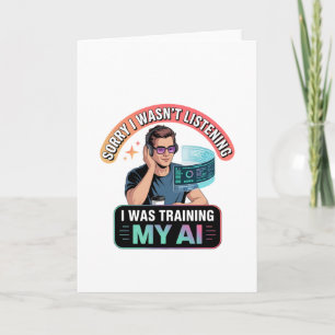 Tarjeta Entrenamiento de mi divertida cita de inteligencia