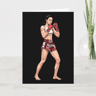 Tarjeta Entrenamiento de Muay Thai para mujeres _1