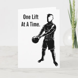 Tarjeta Entrenamiento de pesas Kettlebell Fitness Motivaci