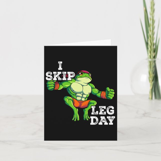 Tarjeta Entrenamiento De Peso Gimnasio I Salto Día De Leg  (Anverso)