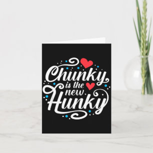 Tarjeta Entrenamiento Fitness Divertido Chunky Es El Nuevo