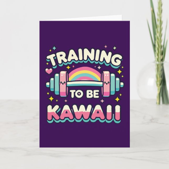 Tarjeta Entrenamiento para ser kawaii - Curso divertido de (Anverso)