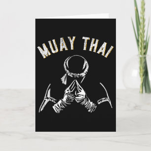 Tarjeta Entrenamiento vintage de Muay Thai Mma Kickboxing