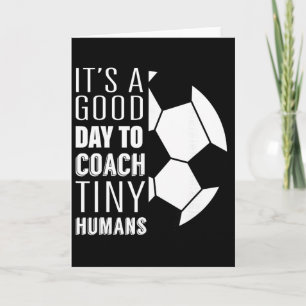 Tarjeta Entreno a Humanos Pequeños Entrenador de Fútbol Di