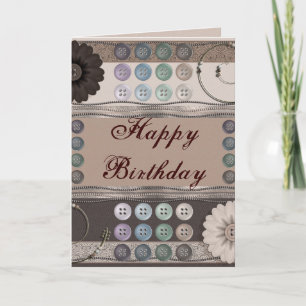 Tarjeta Entusiasta de costura