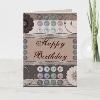 Tarjeta Entusiasta de costura