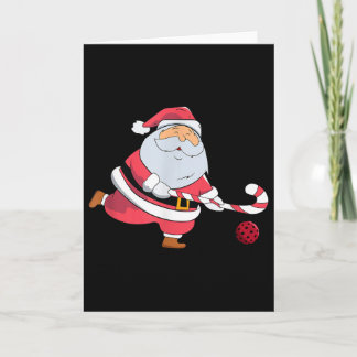 Tarjeta Entusiasta de Hockey sobre Césped de Papá Noel Nav