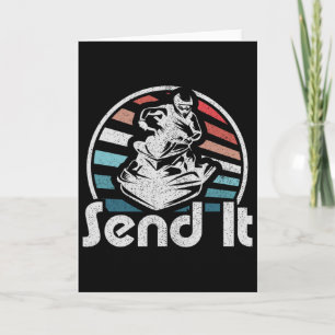 Tarjeta Envíalo Jet Ski Retro 70s Divertido Jet Skiing Vin