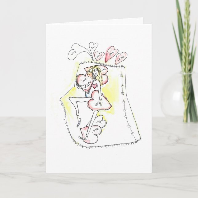 Tarjeta Enviando amor (Anverso)