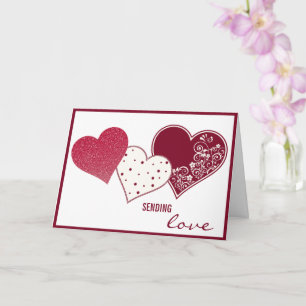 Tarjeta Enviando amor, San Valentín