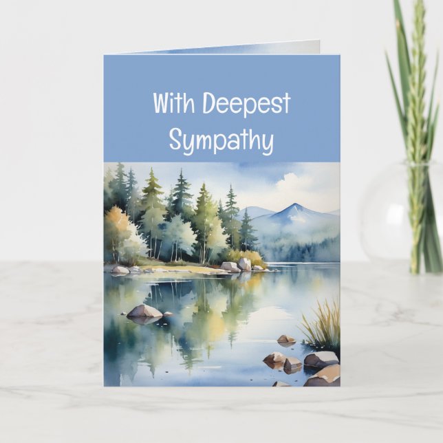 Tarjeta Enviando Amor y Oraciones Simpatía Tiempo de Pérdi (Anverso)