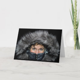 Tarjeta Enviando deseos de Navidades cálidos