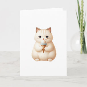 Tarjeta Enviando gatitos de helado dulces a cualquier ocas