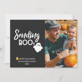 Tarjeta "Enviando la foto de Personalizado de Boo en Hallo