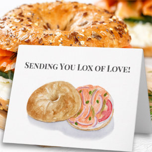 Tarjeta Enviando Lox of Love Bagels Smoke Salmon